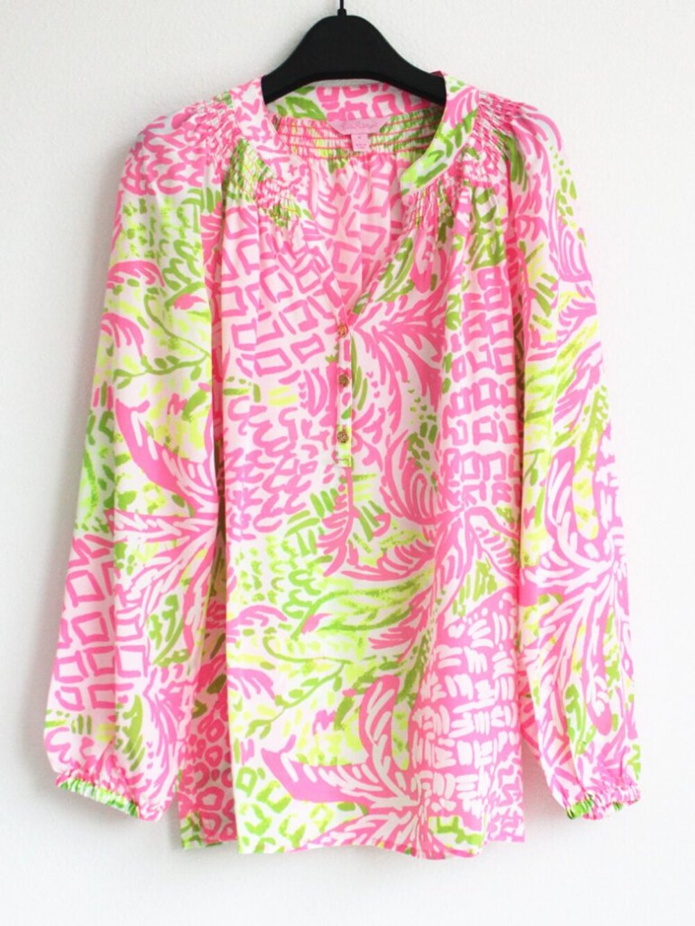 Lilly Pulitzer Elsa Home Slice Silk Top Size XXS NWOT
